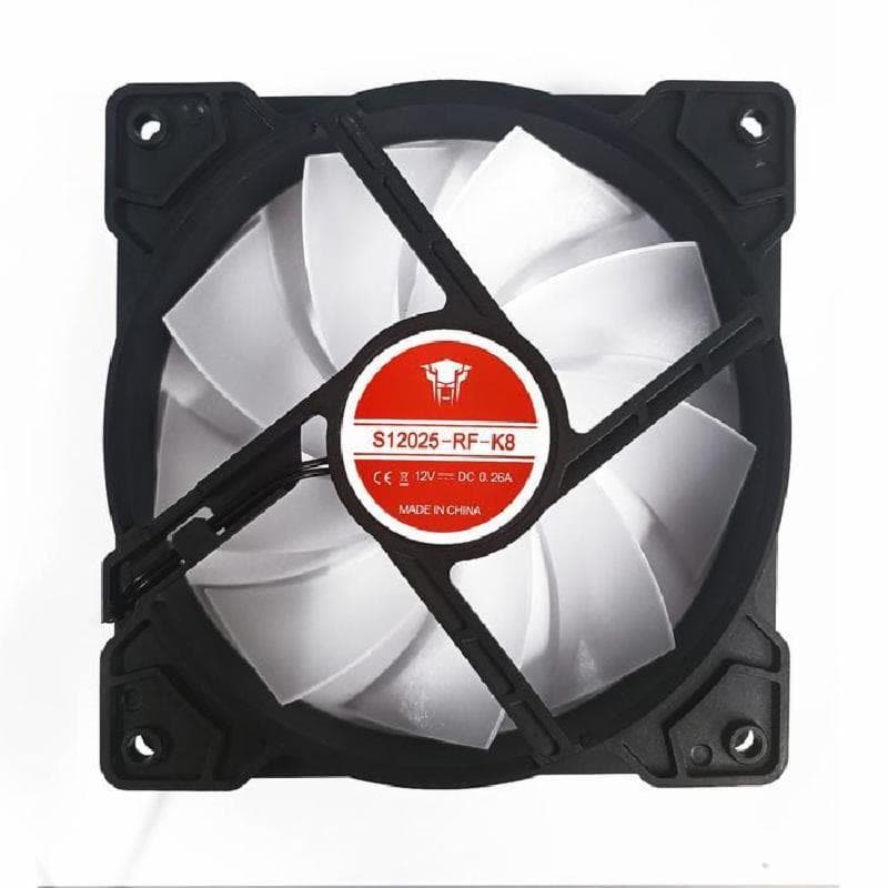 JUNGLE LEOPARD K8 BLACK AUTO RGB RAINBOW 120mm NON PWM Fan Molex 4pin (BULK PACKAGE) 3