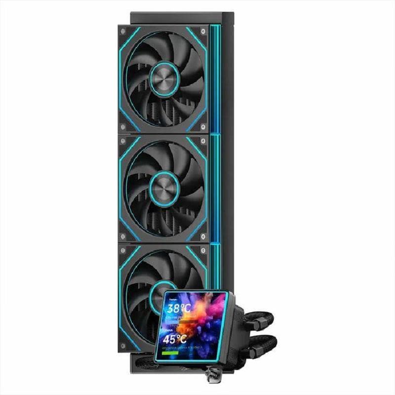 JUNGLE LEOPARD Pro Flow 360 SE ARGB (BLACK) w/ 4.0" LCD Display CPU AIO Water Cooling 2