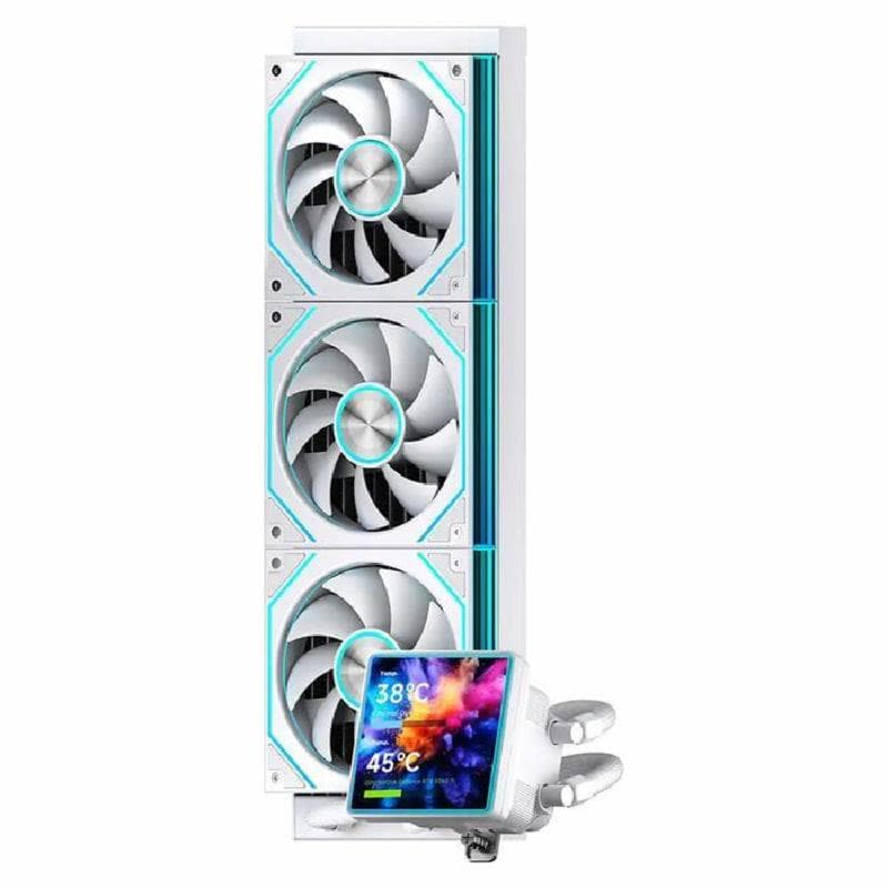 JUNGLE LEOPARD Pro Flow 360 SE ARGB (WHITE) w/ 4.0" LCD Display CPU AIO Water Cooling 2