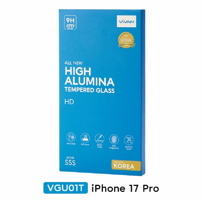 VIVAN VGU01T HD Tempered Glass For Iphone 17 Pro