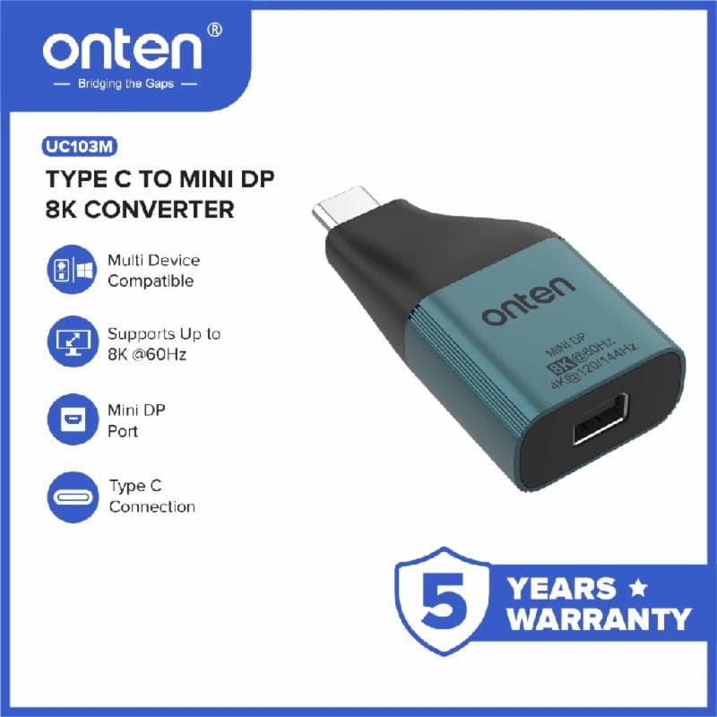 ONTEN UC103M ADAPTER TYPE-C TO MINI DP