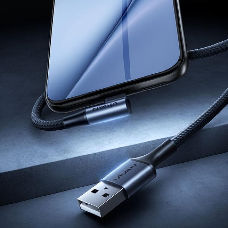VIVAN VK90-AC100 (Black) CABLE TYPE A TO C 15W