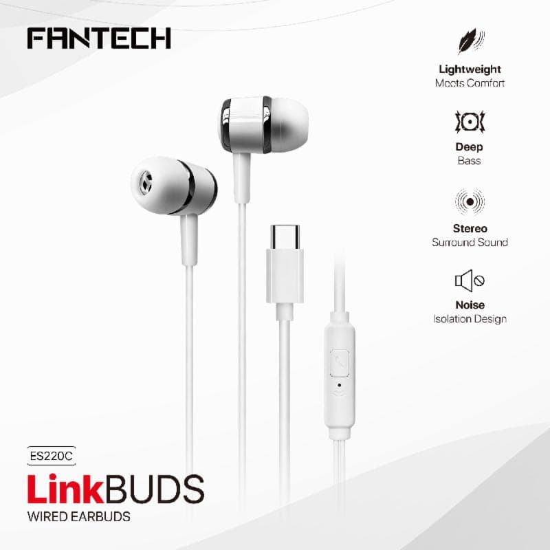FANTECH LINK BUDS ES220C (WHITE) EARBUDS