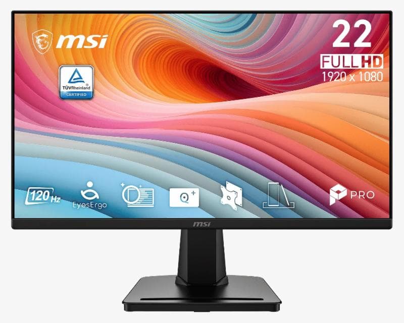 MSI PRO MP225 E12L 22INCH IPS FHD 1080p 120Hz Bussines Produtctivity Monitor
