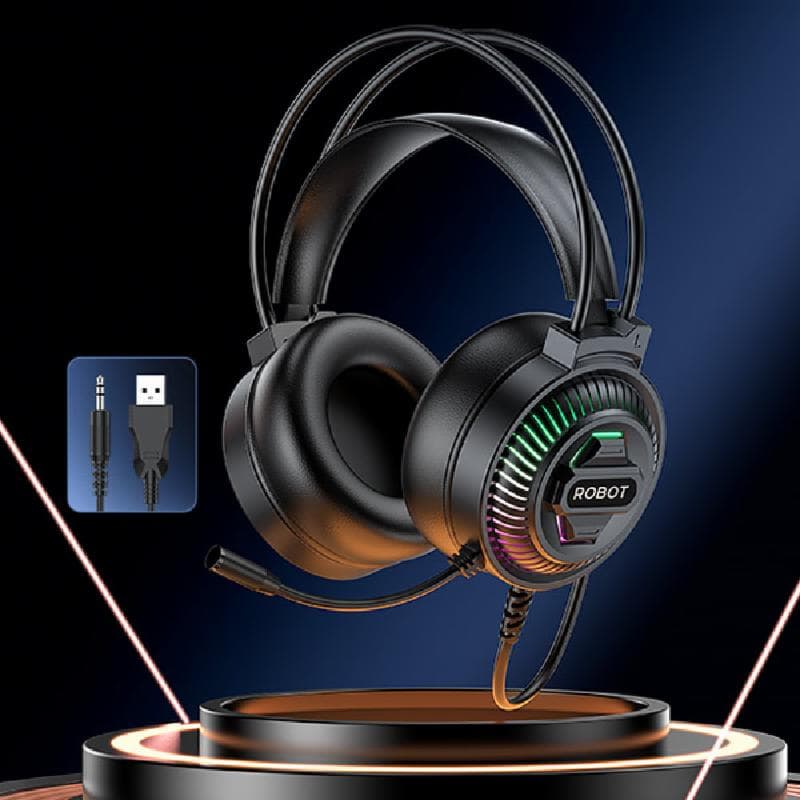 ROBOT RH-G50 (Black) Gaming Headset 3.5mm Wired RGB Light