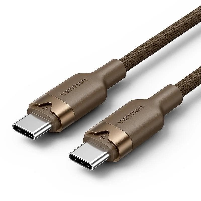 VENTION TRDJF USB 2.0 Type-C Male to Type-C Male 3A Cable 1M Gold Aluminum Alloy Type