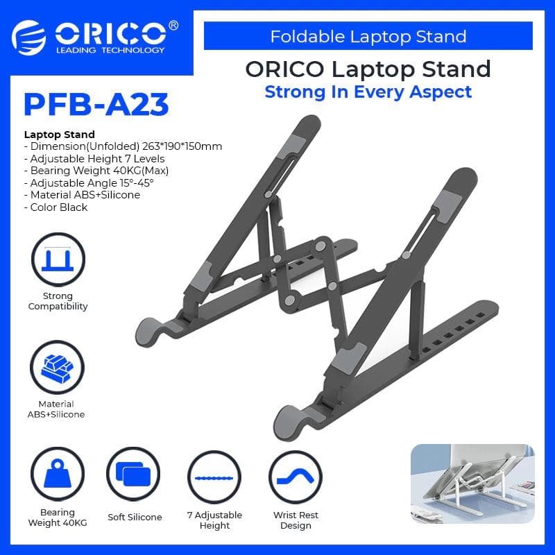 ORICO PFB-A23-BK (BLACK) Portable Stand Laptop
