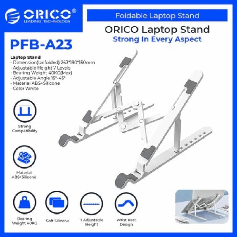 ORICO PFB-A23-WH (WHITE) Portable Stand Laptop