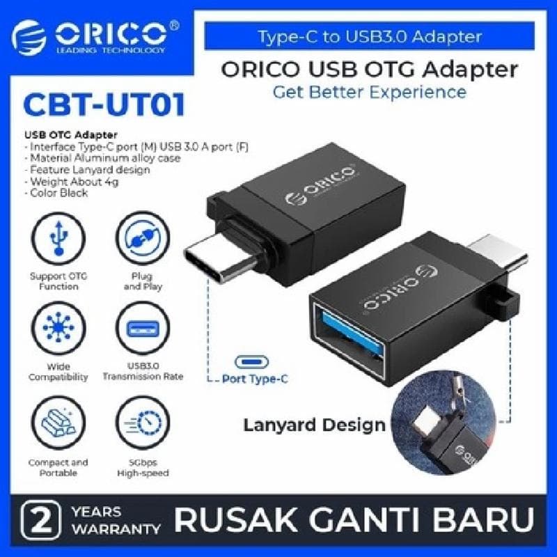ORICO CBT-UT01-BK (BLACK) OTG Type-C to USB 3.0 Adapter