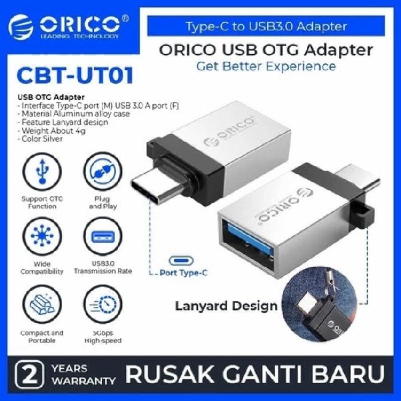 ORICO CBT-UT01-SY (SILVER) OTG Type-C to USB 3.0 Adapter
