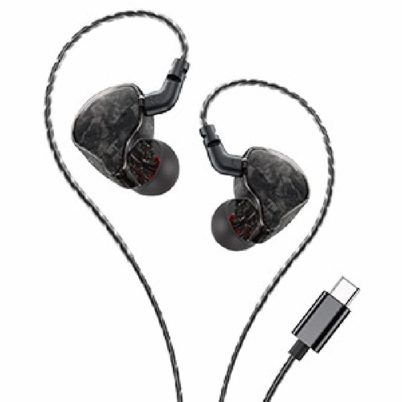 ROBOT REC320H (Black) Earphone In-Ear HiFi Bass Ultra with Mic