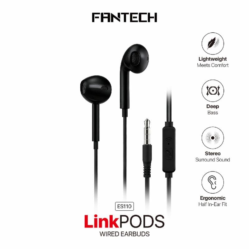 FANTECH LINK PODS ES110 (BLACK) EARBUDS