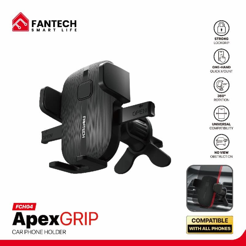 FANTECH FCH04 ApexGRIP CAR PHONE HOLDER BLACK