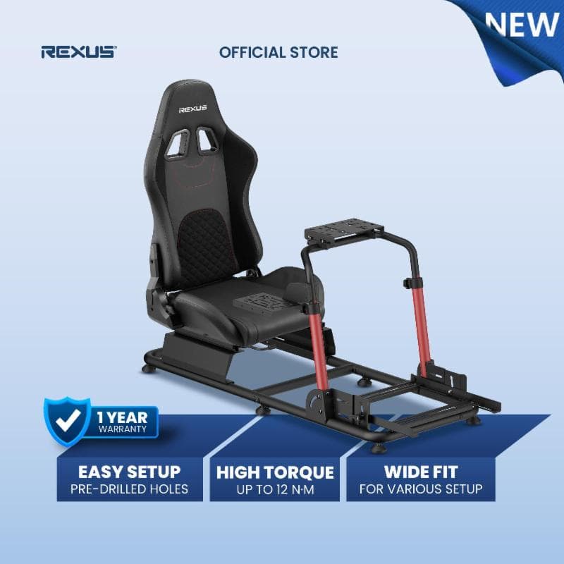REXUS RSS-05 (BLACK) RACING SIMULATOR RIG