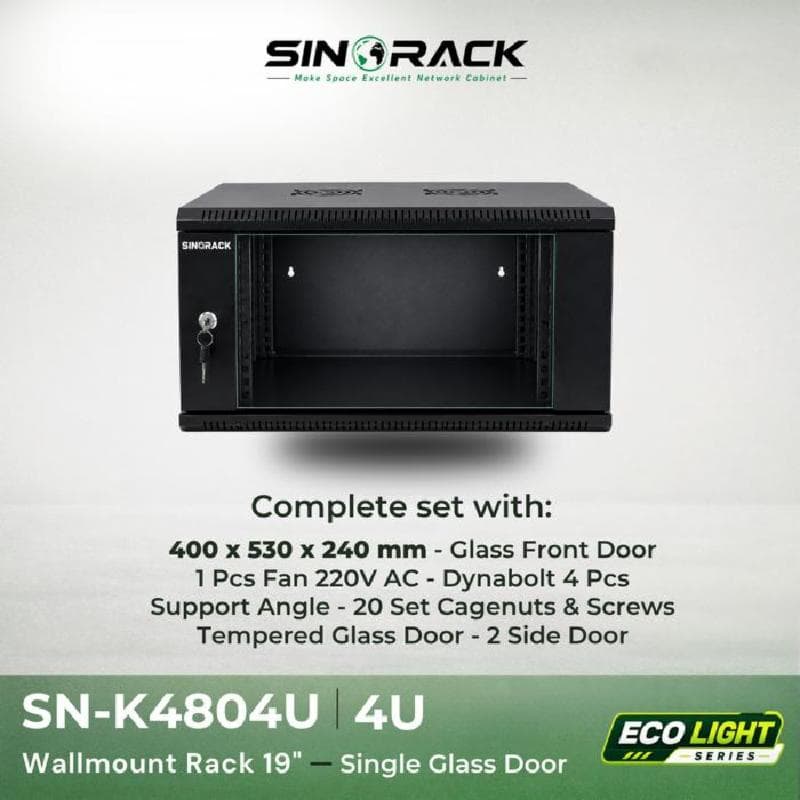 SINORACK ECO LIGHT V400 SN-K4804U 4U (400*530*240MM) 1FAN