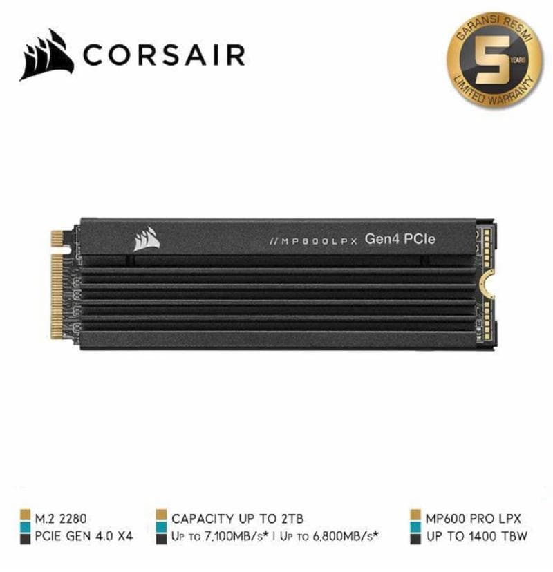 CORSAIR MP600 PRO LPX 1TB SSD M.2 NVME PCIe Gen4x4 4