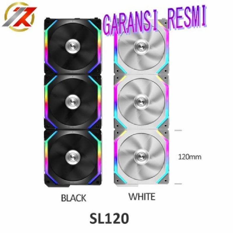LIAN LI UNI FAN SL120 BLACK 3PCS 12CM ARGB FAN