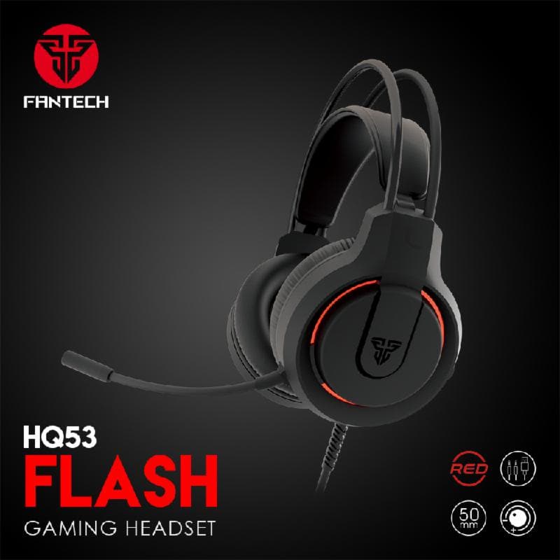 FANTECH HQ53 FLASH 3.5MM (BLACK) JACK GAMING HEADSET