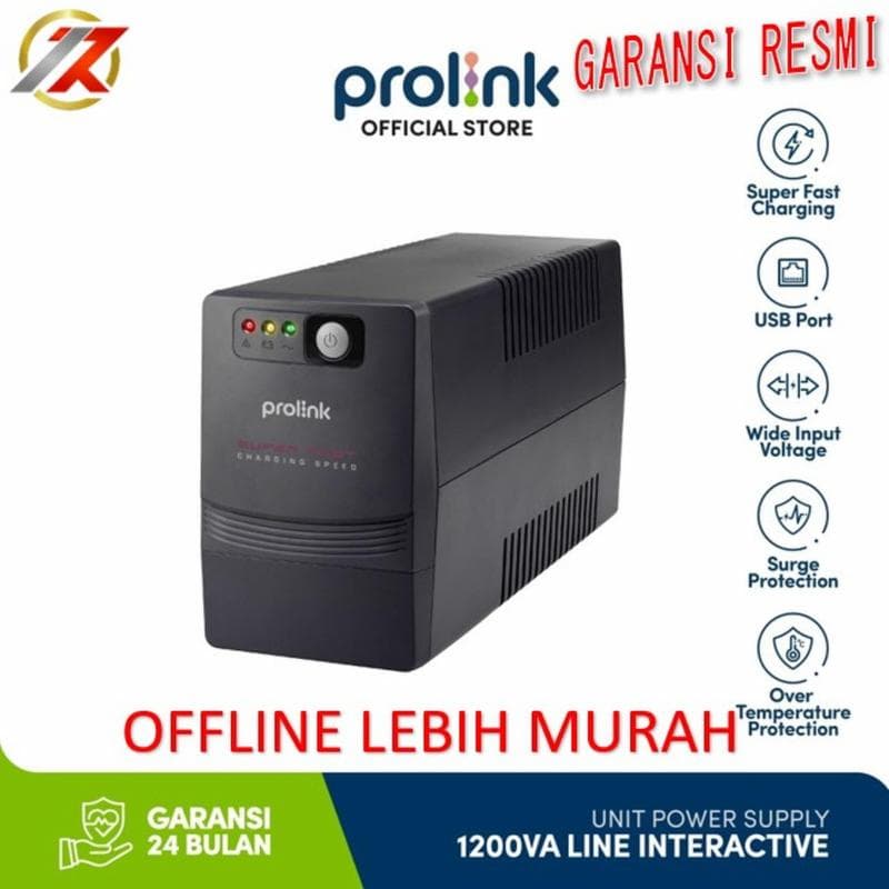 PROLINK PRO1201SFCU UPS 1200VA with USB Port