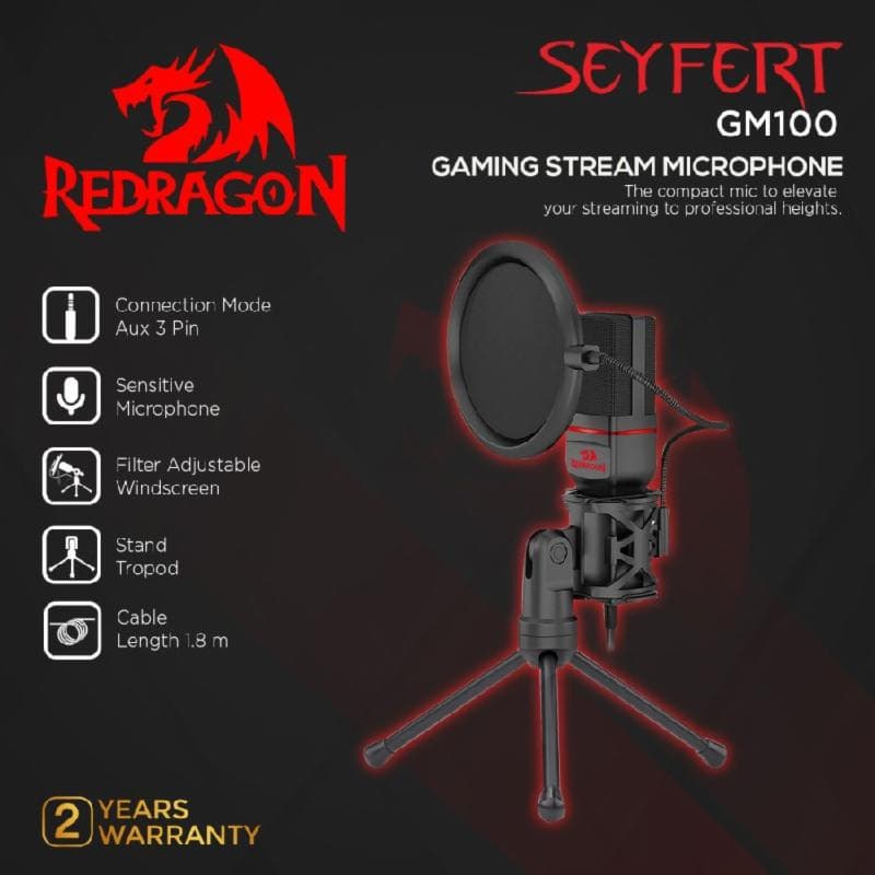 REDRAGON SEYFERT - GM100 Gaming Stream Microphone