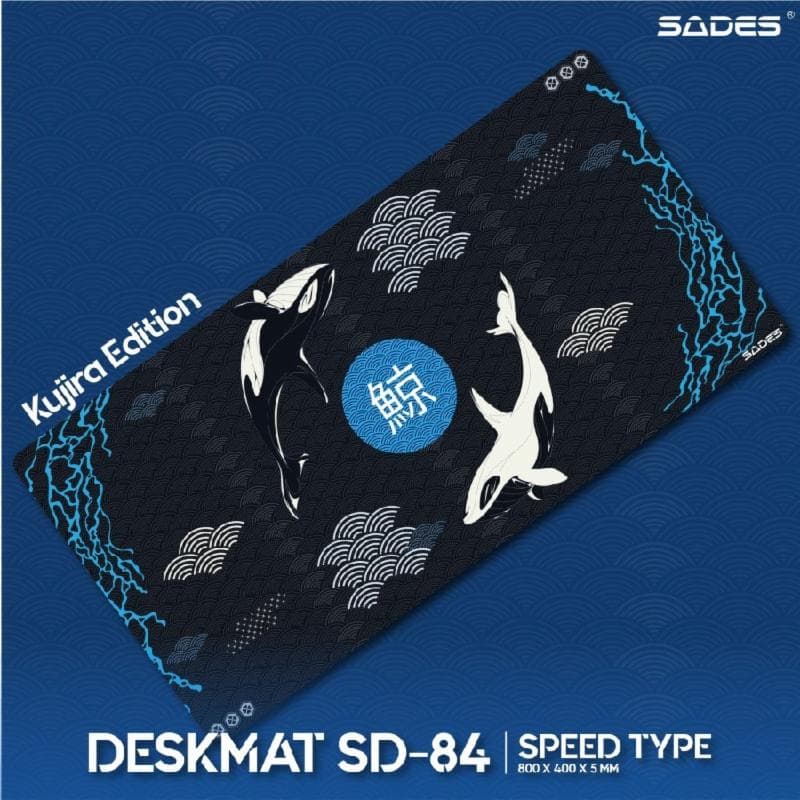 SADES SD-84 (KUJIRA) Deskmat Mousepad Gaming Speed Type