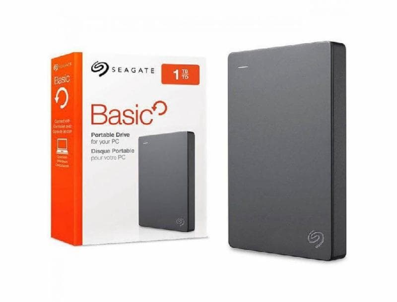 SEAGATE Basic Portable (SPACE GREY) 1TB Hardisk Eksternal
