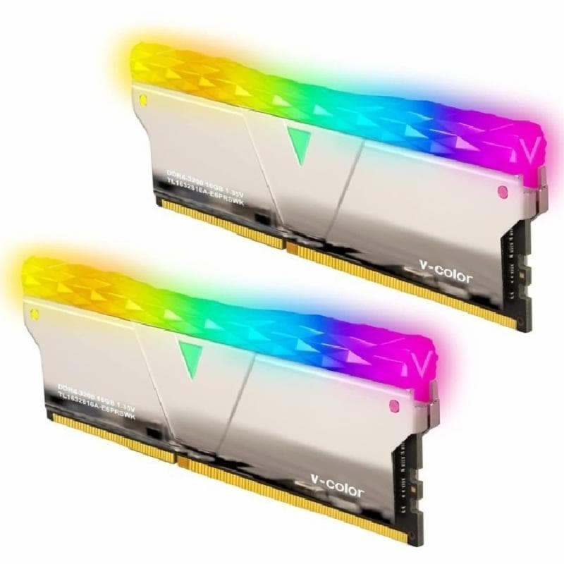 V-COLOR PRISM PRO RGB (SILVER) 32GB (2X16GB) DDR4 3200MHZ C16 1.35V