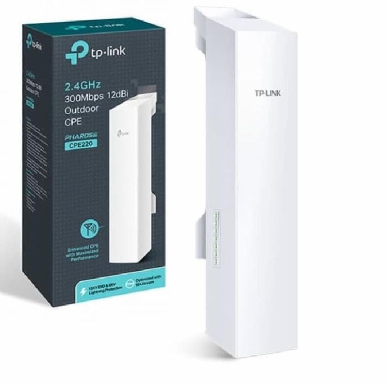 TP-LINK CPE220 300Mbps 12dBi Outdoor CPE Router PHAROS