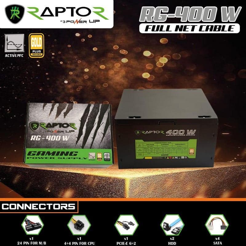 POWER UP RAPTOR RG-400 W Power Supply