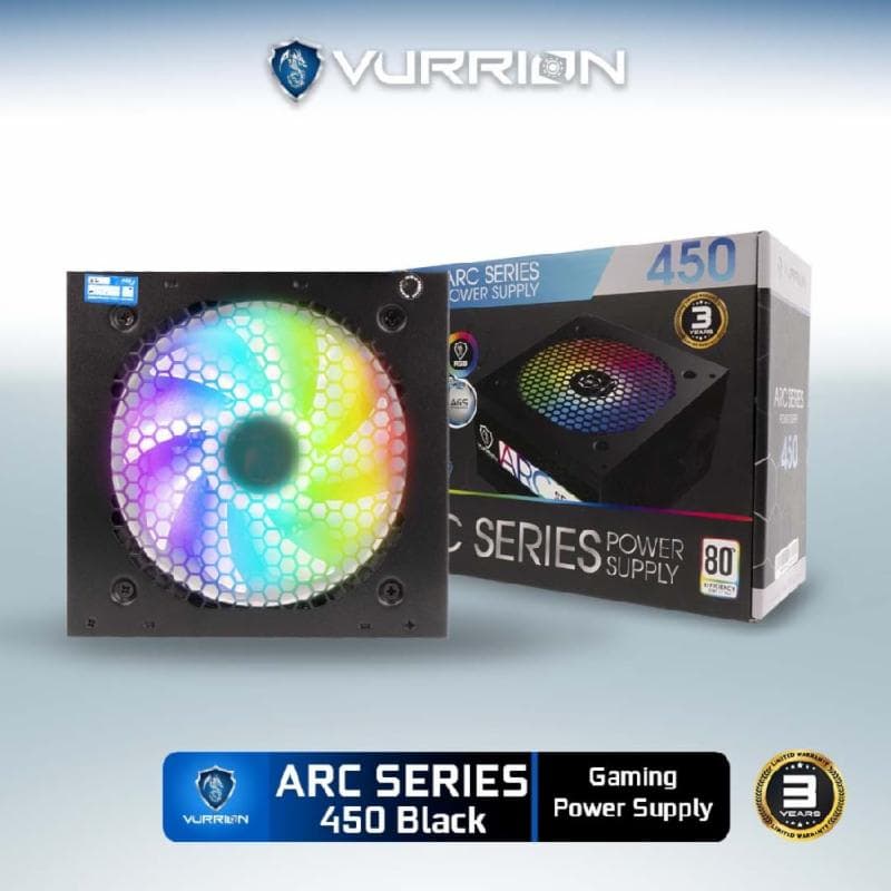 VURRION ARC450 450W RGB (BLACK) POWER SUPPLY 80+