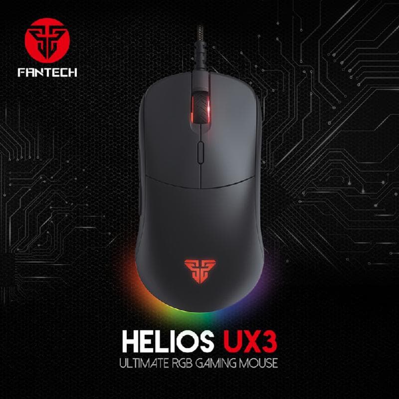FANTECH HELIOS UX3 (BLACK) Mouse Gaming RGB Pixart 3389
