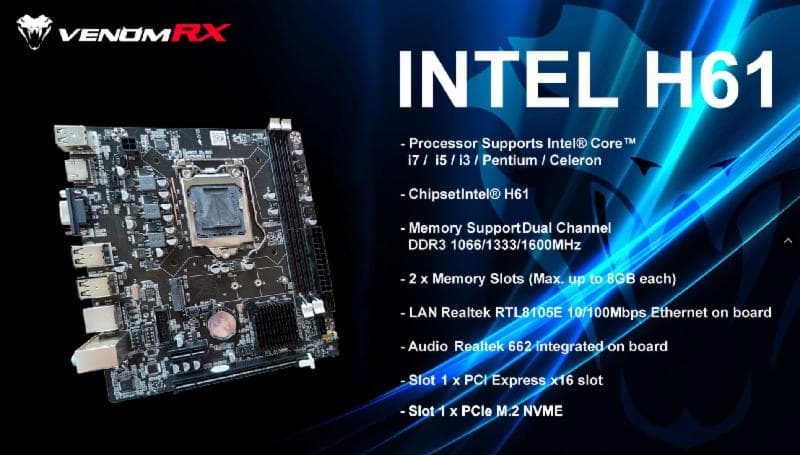 VENOMRX H61 WITH NVME LGA 1155 (n)
