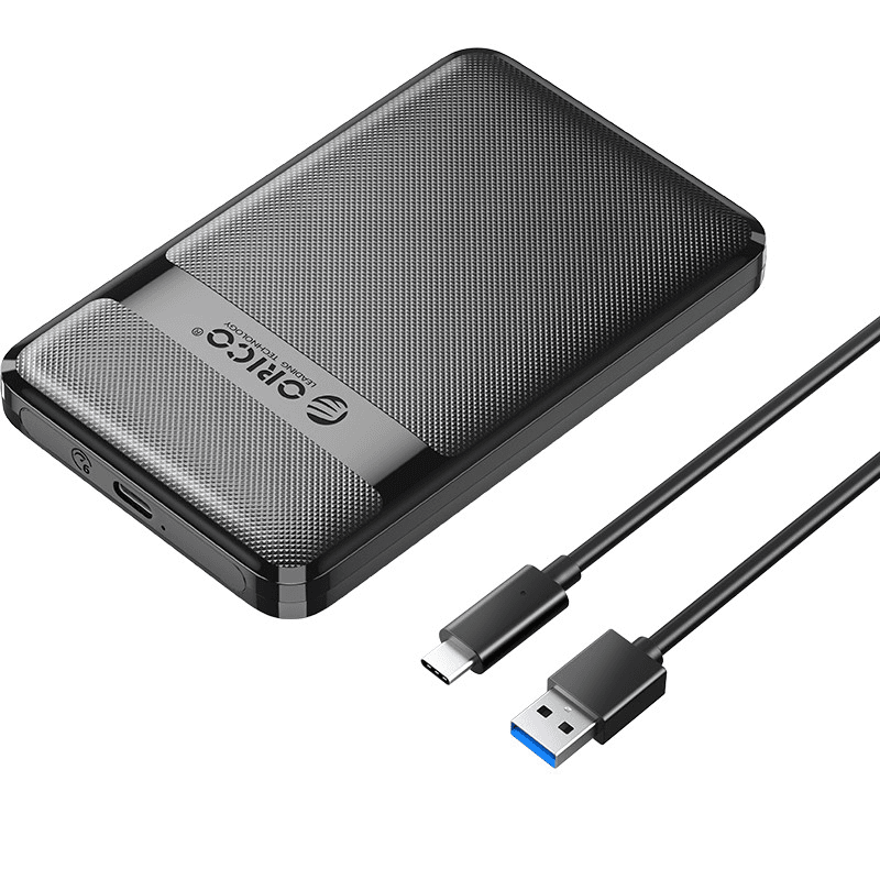 ORICO 2577C3-V1-BK-EP (BLACK) 2.5 inch USB3.0 USB-A TO C Hard Drive Enclosure