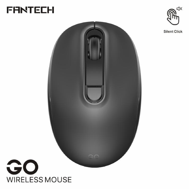 FANTECH GO W192 (BLACK) Silent Click 2.4Ghz 1600DPI Mouse Wireless