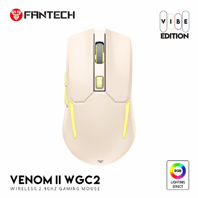 FANTECH VENOM II WGC2 (BEIGE) WIRELESS GAMING MOUSE