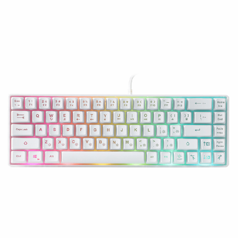 REXUS BATTLEFIRE K68M (WHITE) KEYBOARD GAMING MINI