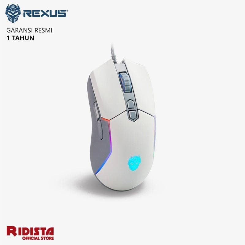 REXUS XIERRA X16 (WHITE) RGB 7200DPI GAMING MOUSE