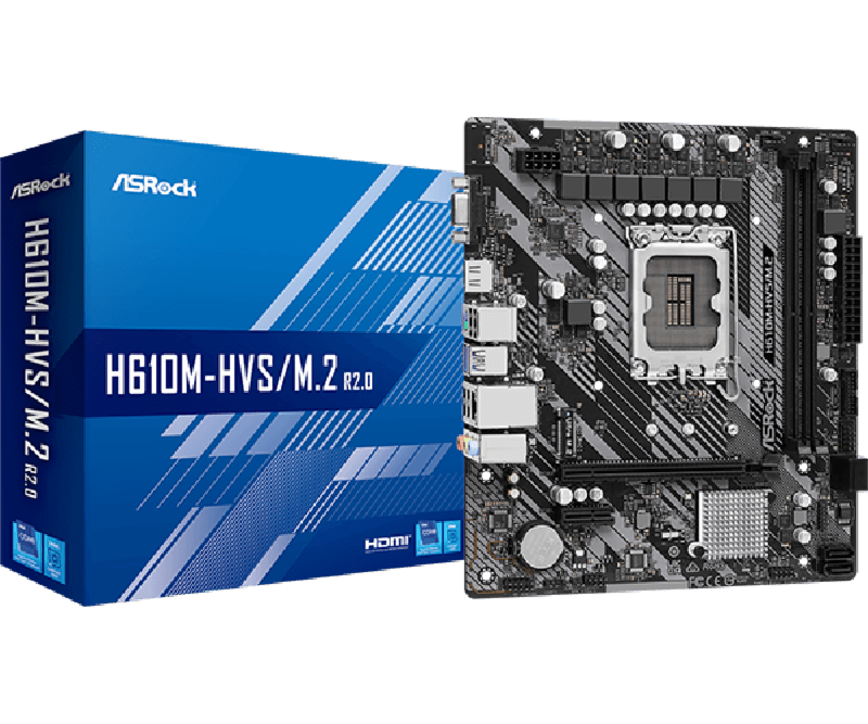 ASROCK H610M-HVS/M.2 R2.0 DDR4 M-ATX - LGA 1700