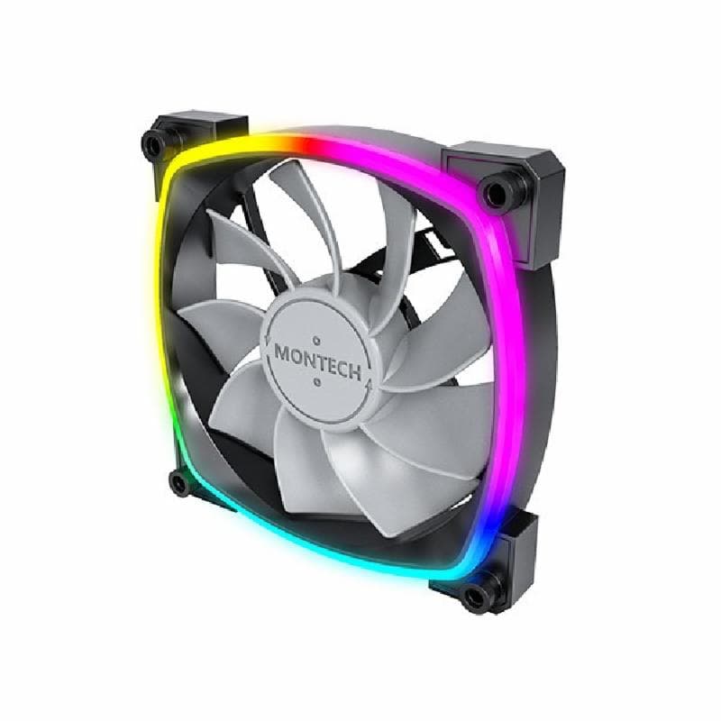 MONTECH RX120 (BLACK) REVERSED FAN BLADES PWM ARGB 120MM FAN