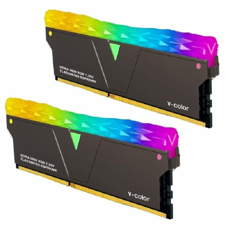 V-COLOR PRISM PRO RGB (BLACK) DDR4 64GB (2x32GB) 3600MHz CL18 (TL3236818C-E6PRKWK)
