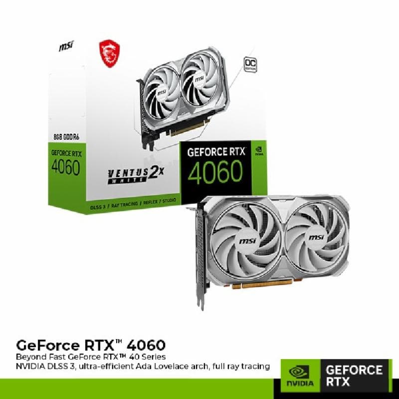 MSI GeForce RTX 4060 VENTUS 2X WHITE 8G OC