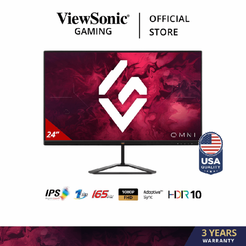 VIEWSONIC VX2479-HD-PRO 24" IPS 1080p FHD 180Hz HDR10 1ms