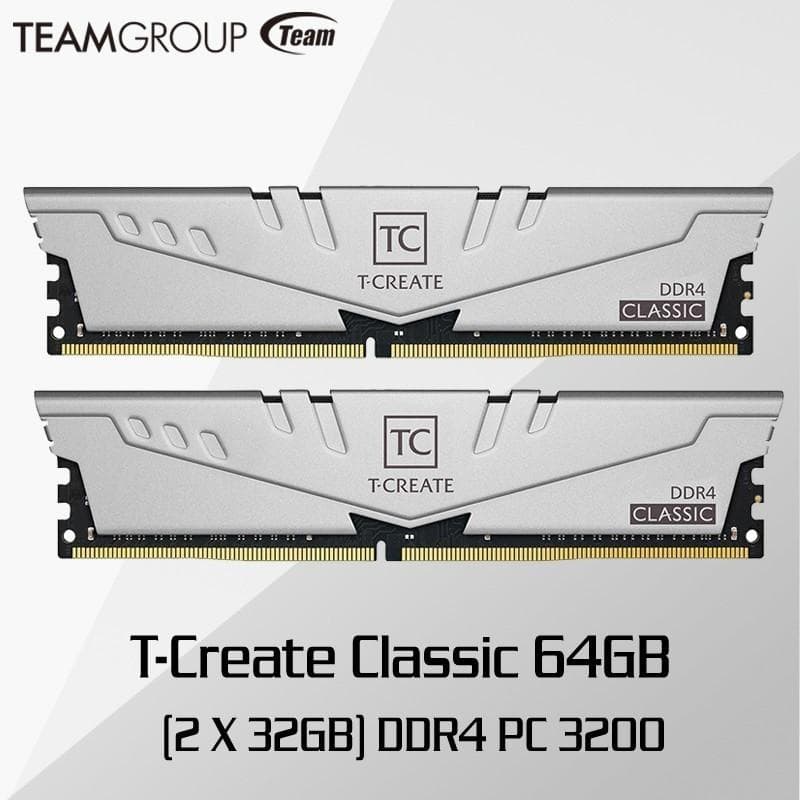 TEAM T-CREATE CLASSIC 64GB (2X32GB) 3200MHZ DDR4