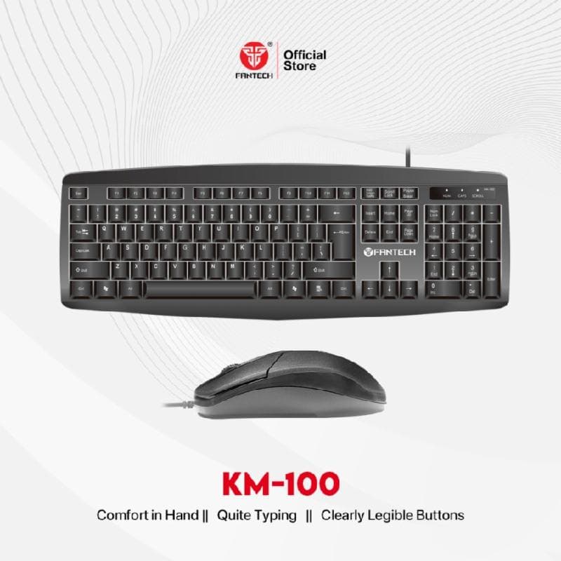 FANTECH KM100 Keyboard Mouse Office