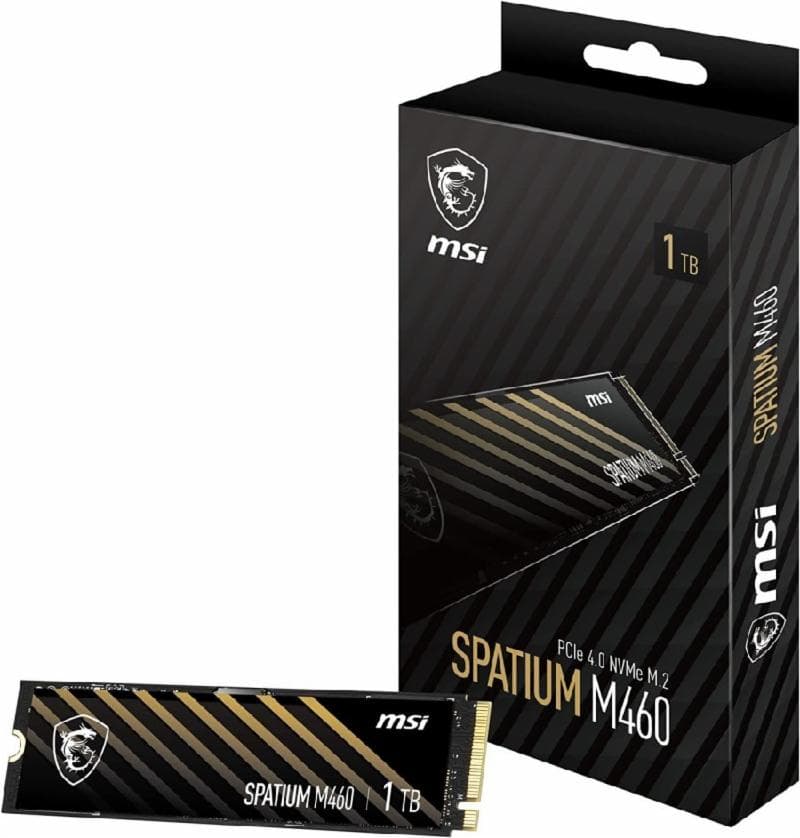 MSI SPATIUM M460 1TB PCIe 4.0 NVMe M.2