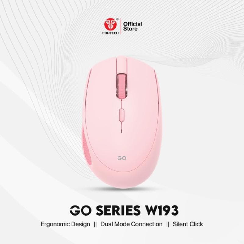 FANTECH W193 (PINK) DUAL MODE BLUETOOTH WIRELESS MOUSE