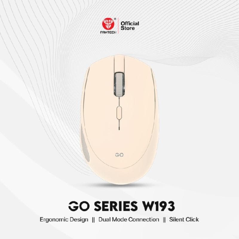 FANTECH W193 (BEIGE) DUAL MODE BLUETOOTH WIRELESS MOUSE