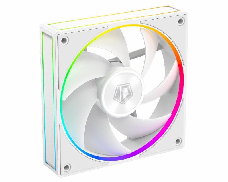 ID-COOLING AF-127-ARGB-W 120mm White Addressable LED Sync PWM Fan