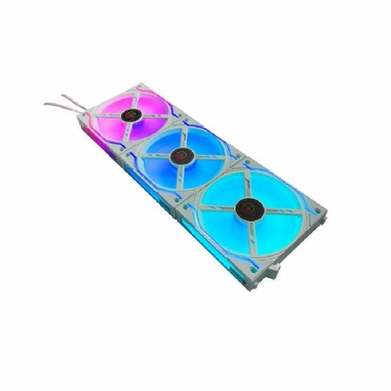 CUBE GAMING MAGNET WHITE A-RGB Fan (3 x 120MM) Wireless Connection Fan with Remote Controller