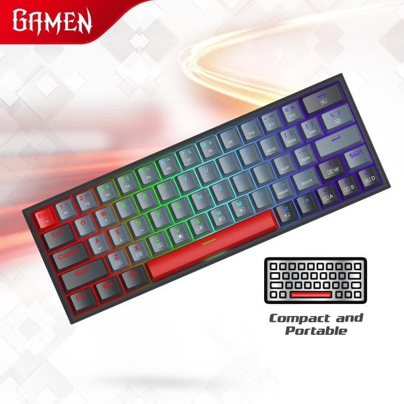 GAMEN TITAN 5 (GREY) 60% MECHANICAL GAMING KEYBOARD